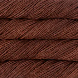 Picture of Malabrigo Chunky Marron Oscuro: A dark, earthy maroon-brown yarn with deep reddish undertones