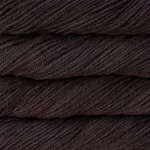 Picture of Malabrigo Chunky Tortuga: A deep, dark, uniform charcoal-brown yarn, with subtle undertones of dark chocolate and muted plum