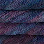 Picture of Malabrigo Chunky Whale's Road: Hand-dyed chunky skein in deep navy and indigo tones with subtle violet undertones