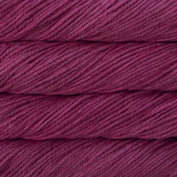 Picture of Malabrigo Chunky Hollyhock: A deep, rich purple-magenta yarn with warm burgundy undertones