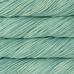 Picture of Malabrigo Chunky Water Green:  Hand-dyed chunky skein in a soft sage and cool mint green with a smooth tonal finish
