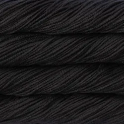 Picture of Malabrigo Chunky Black Forest: A very dark charcoal-black yarn with subtle deep brown undertones
