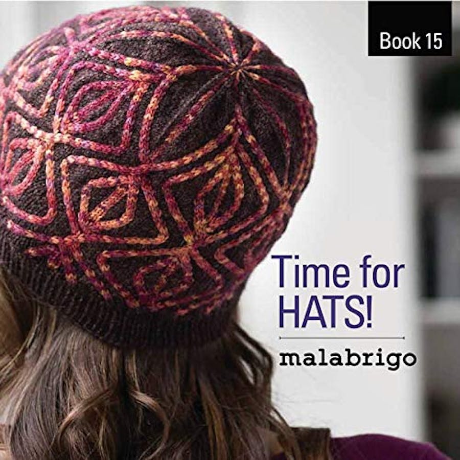 malabrigo book 15 cover. Back of a brioche hat