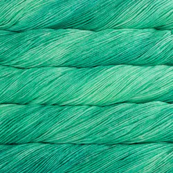 Picture of Malabrigo Arroyo Fresco: A vibrant, bright mint and seafoam green yarn with a subtle, tonal variegated colorway.