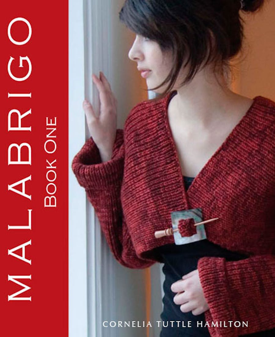 cover of malabrigo book 1. girl with a sweater on.