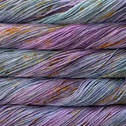 Picture of Brisa Pisces: Soft lavender and slate blue yarn with subtle gold and teal speckles.