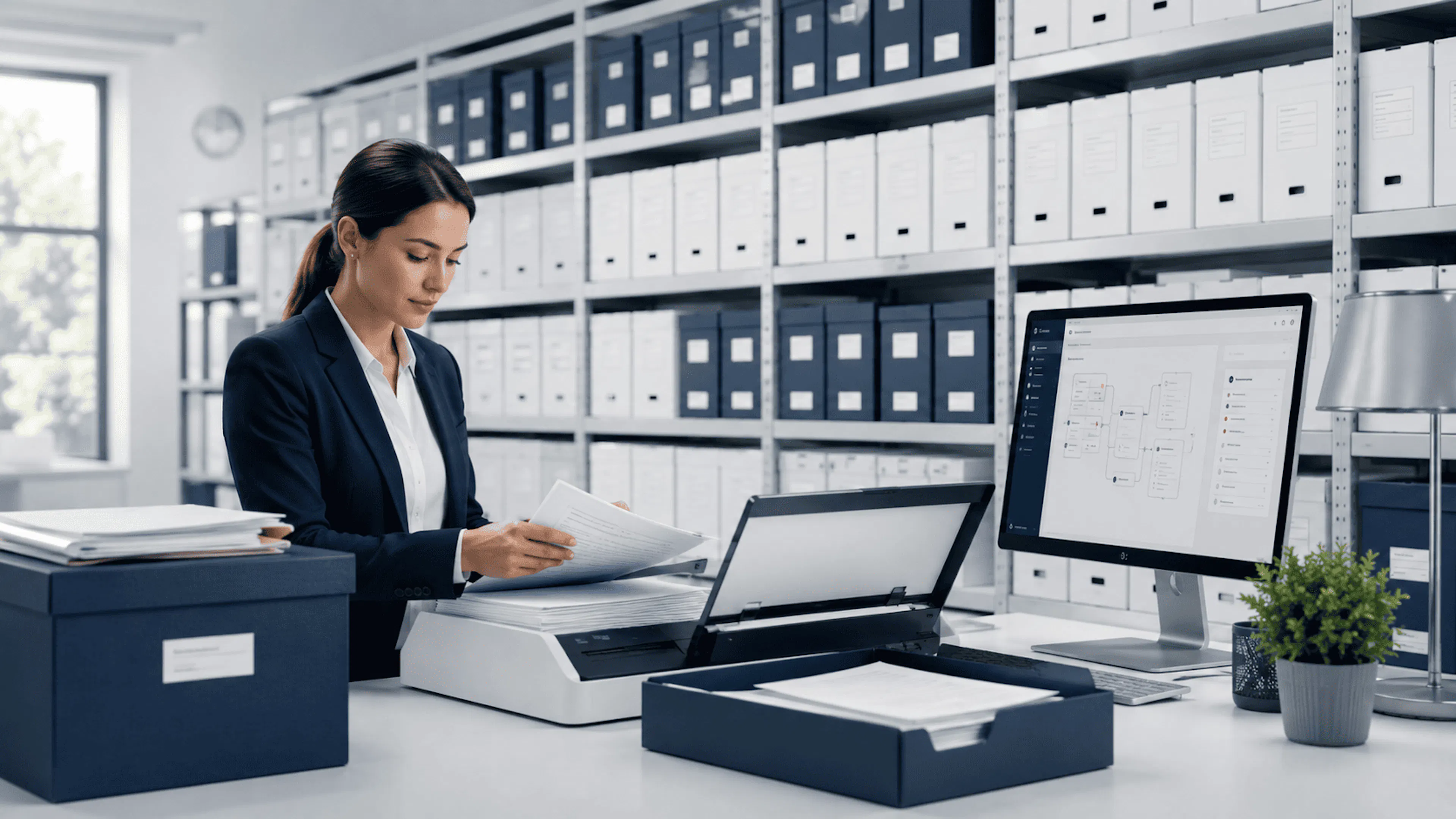 Coût archivage physique entreprise et numérisation documentaire sécurisée