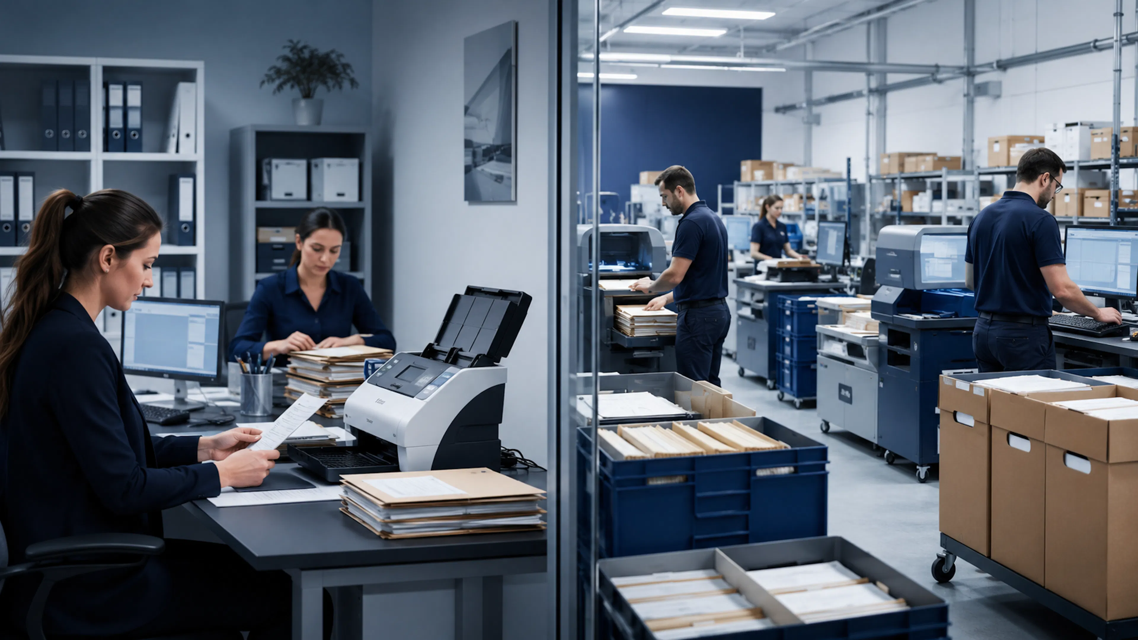 Numérisation interne ou externalisée pour les archives d’entreprise