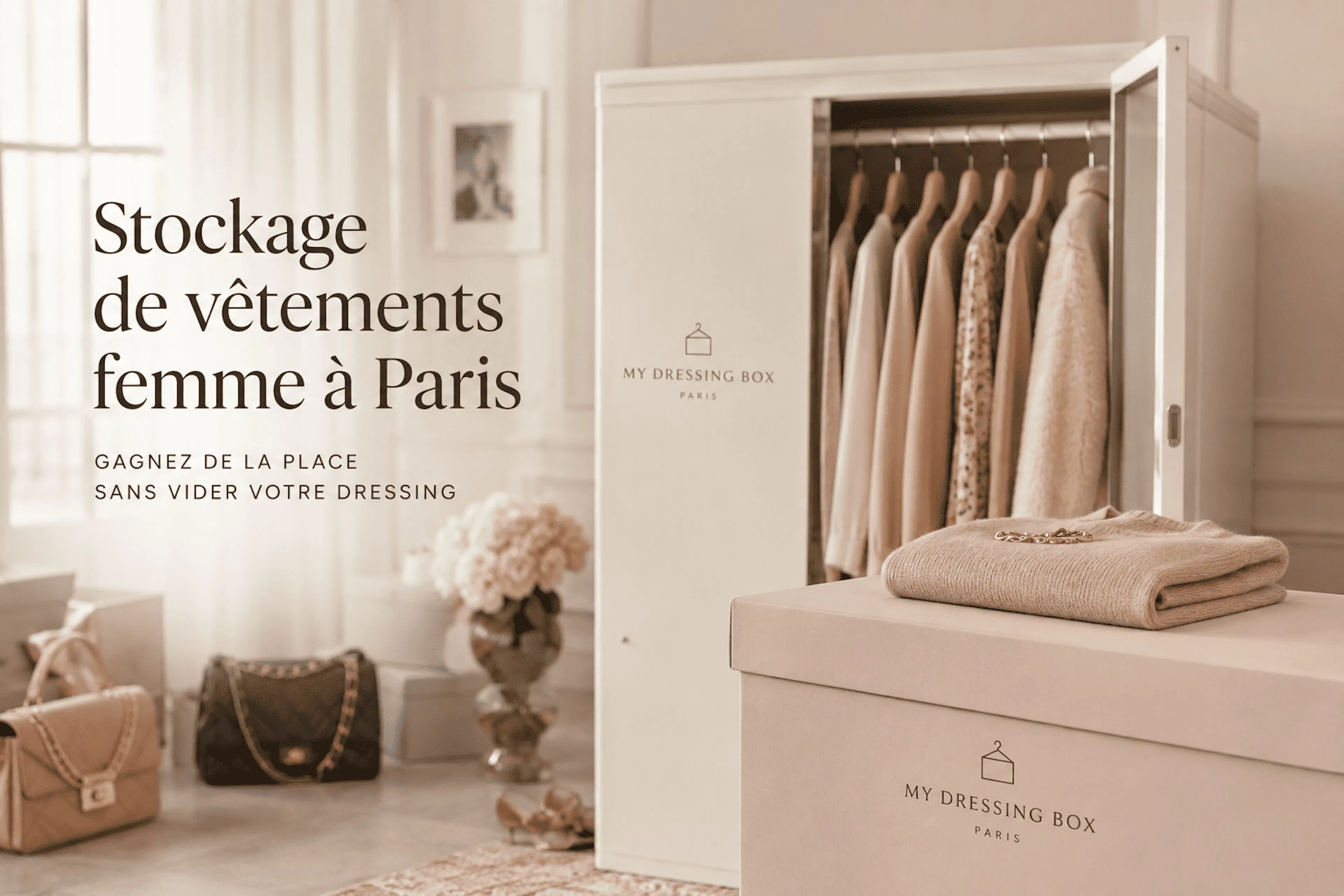 Stockage de vêtements femme à Paris