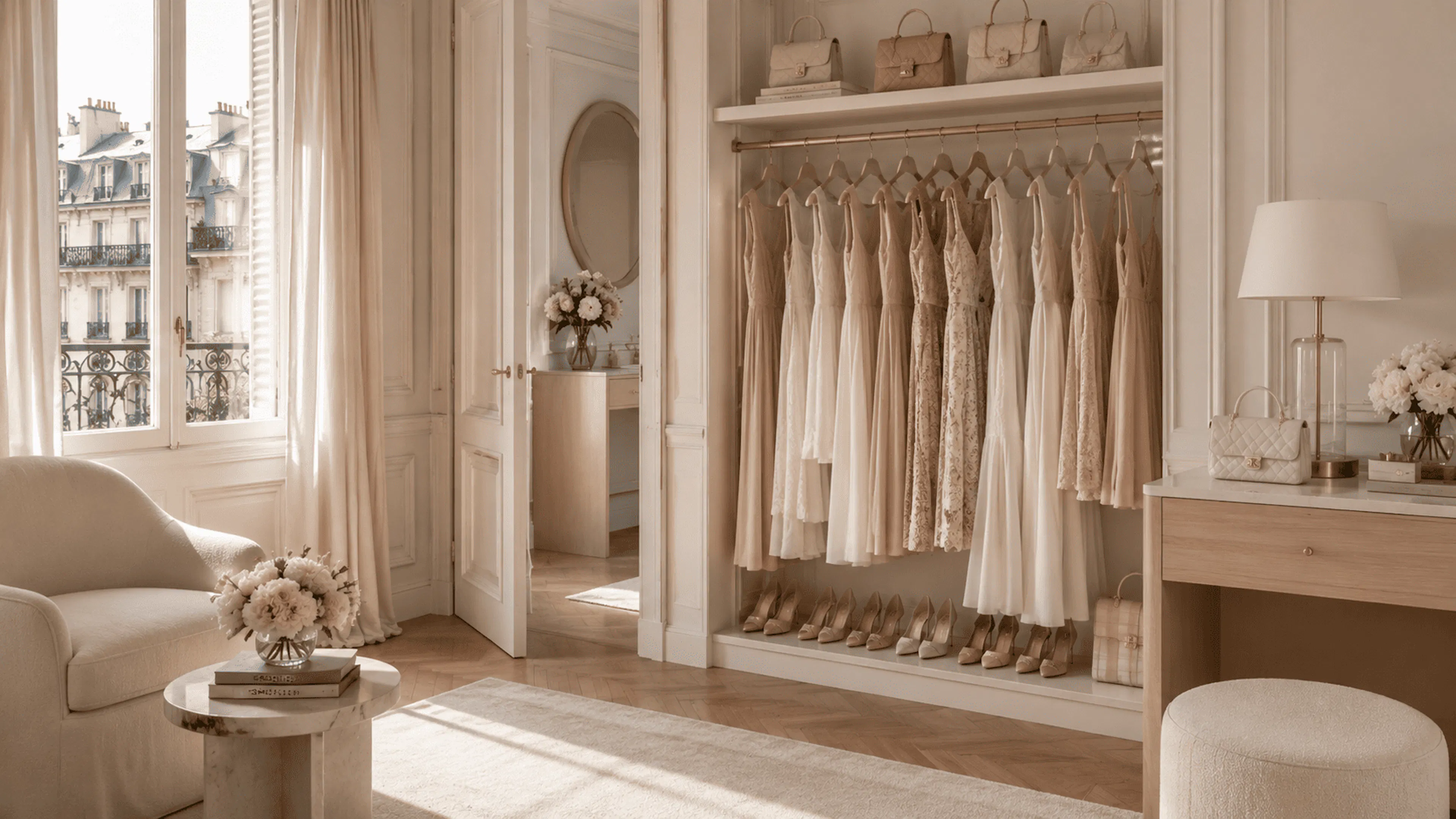 Stockage de vêtements femme à Paris