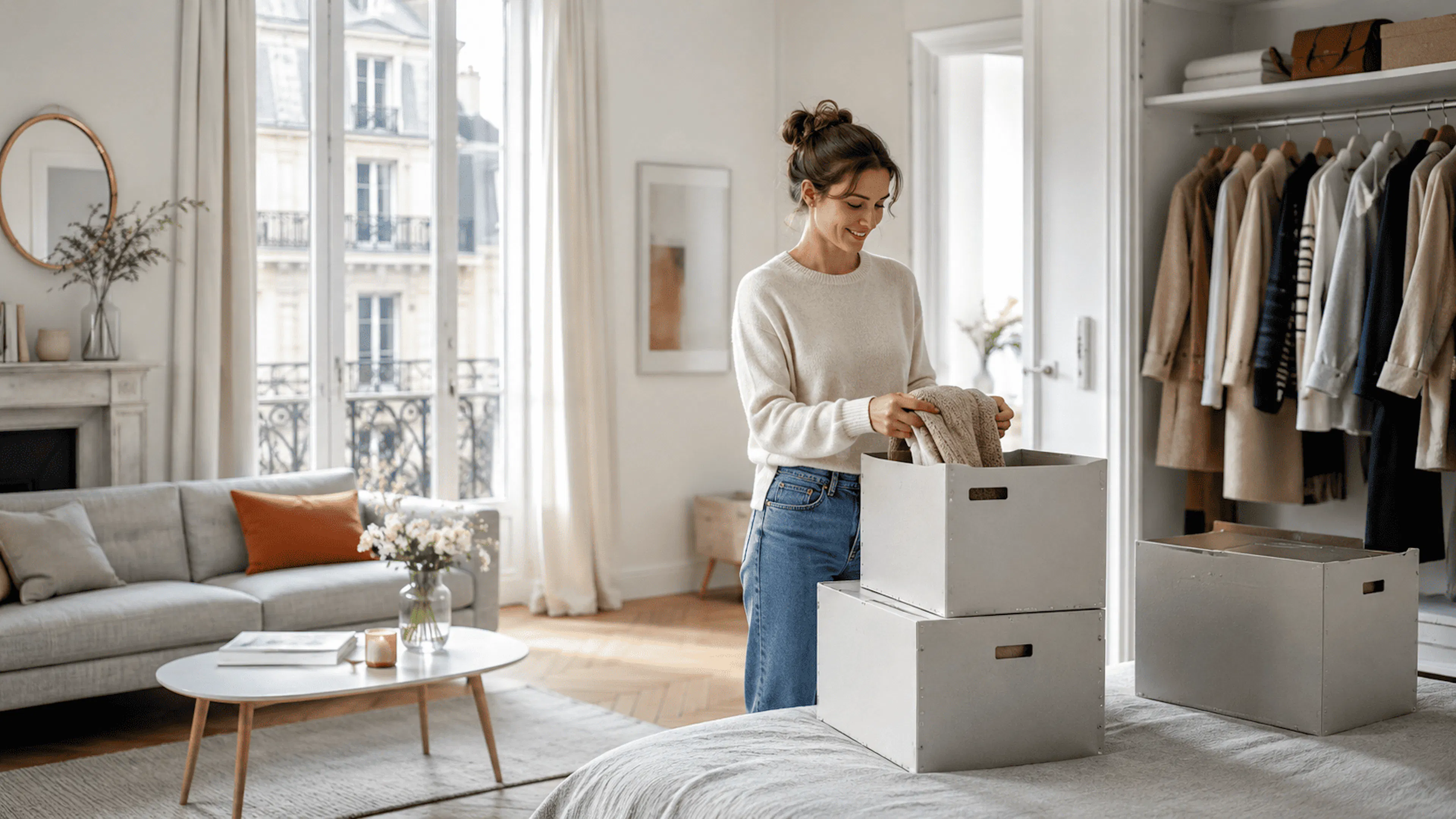 Désencombrer son appartement avec une solution de stockage à domicile