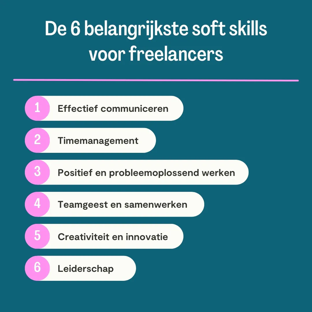 De 6 belangrijkste soft skills voor freelancers