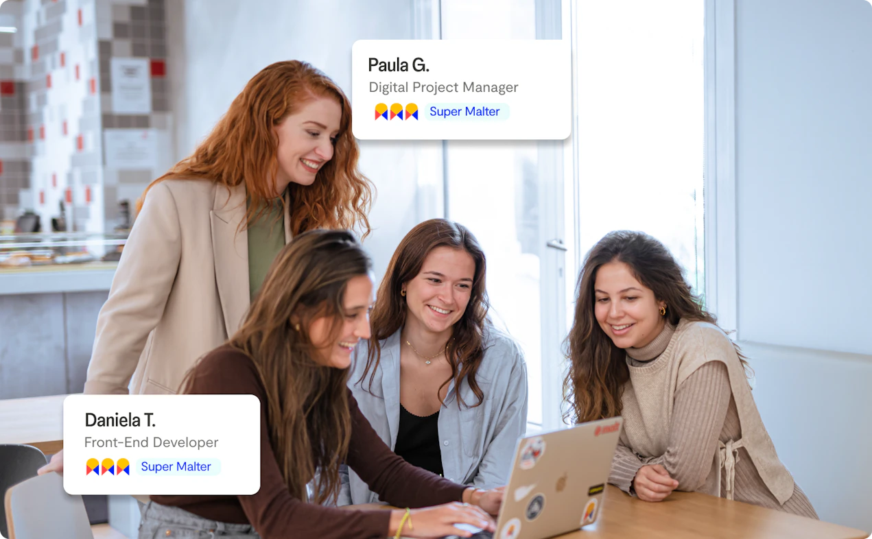 super malter freelancers working together