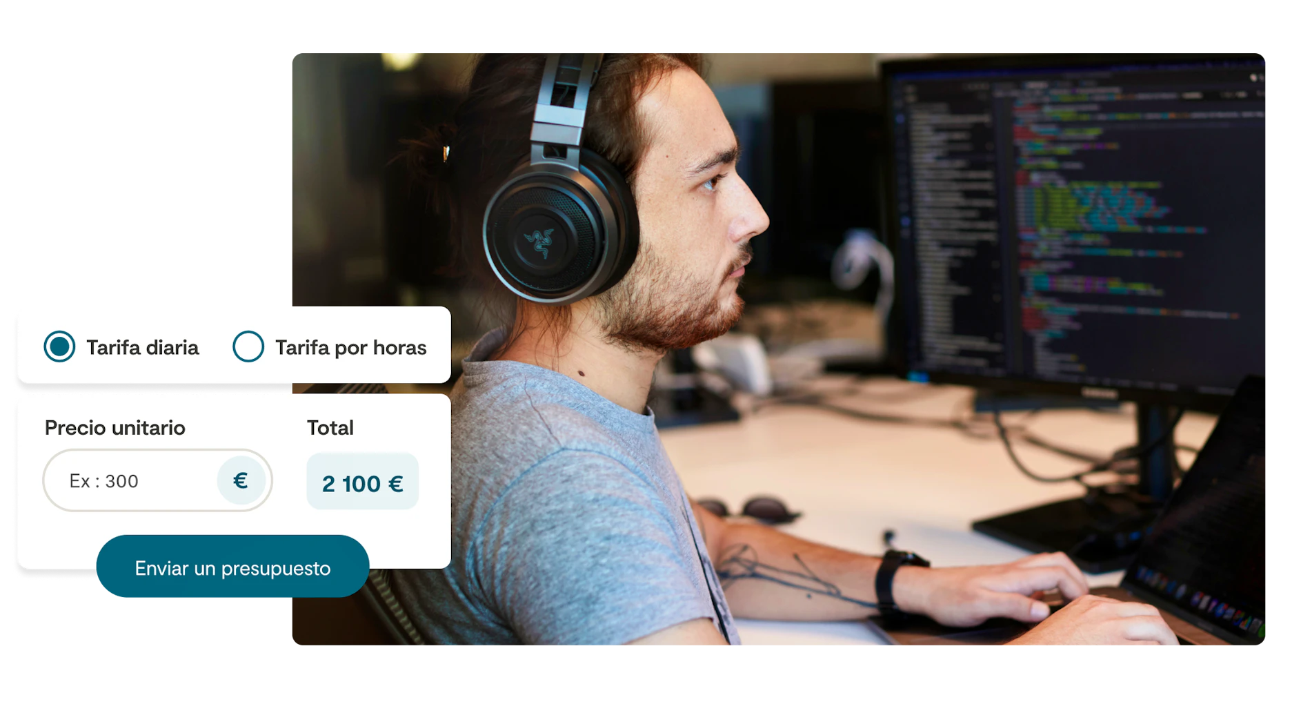freelancer setting their daily rate on Malt