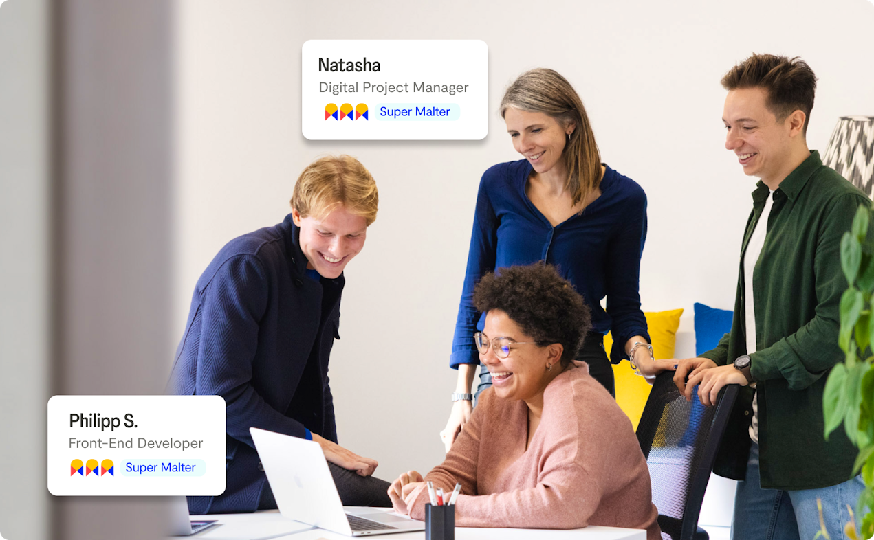 super malter freelancers working together