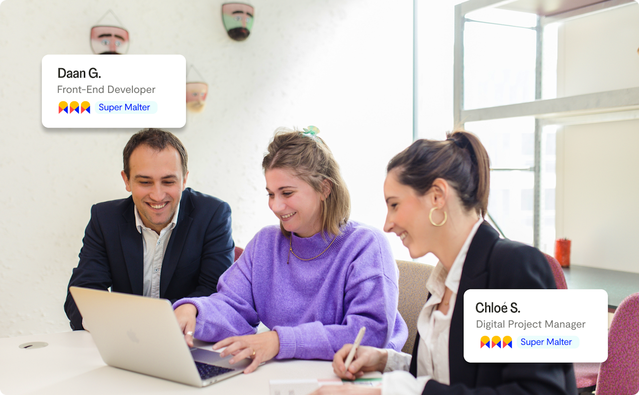 super malter freelancers working together