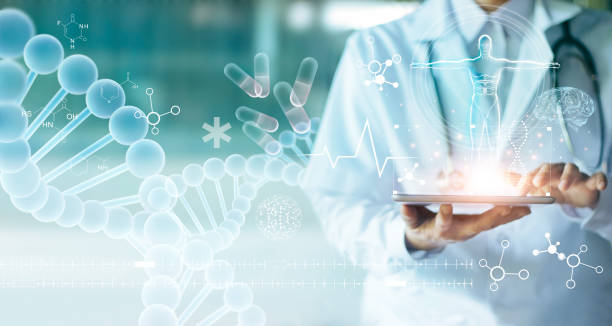 L’image représente l’avenir numérique de la santé, mettant en valeur les progrès technologiques et leur impact sur le secteur de la santé.
