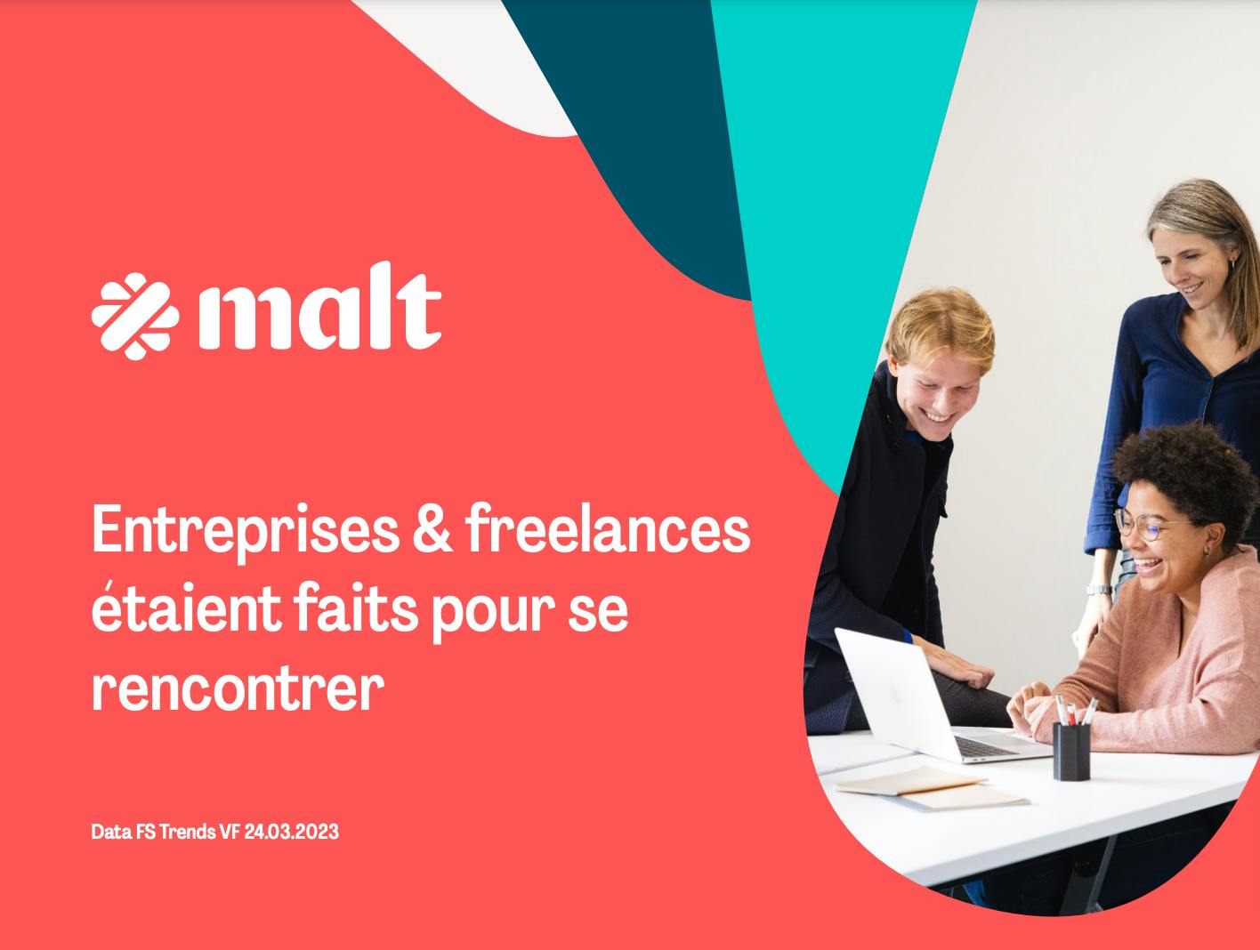 couverture du rapport de Malt sur les tendances du freelancing dans le secteur Financial Services