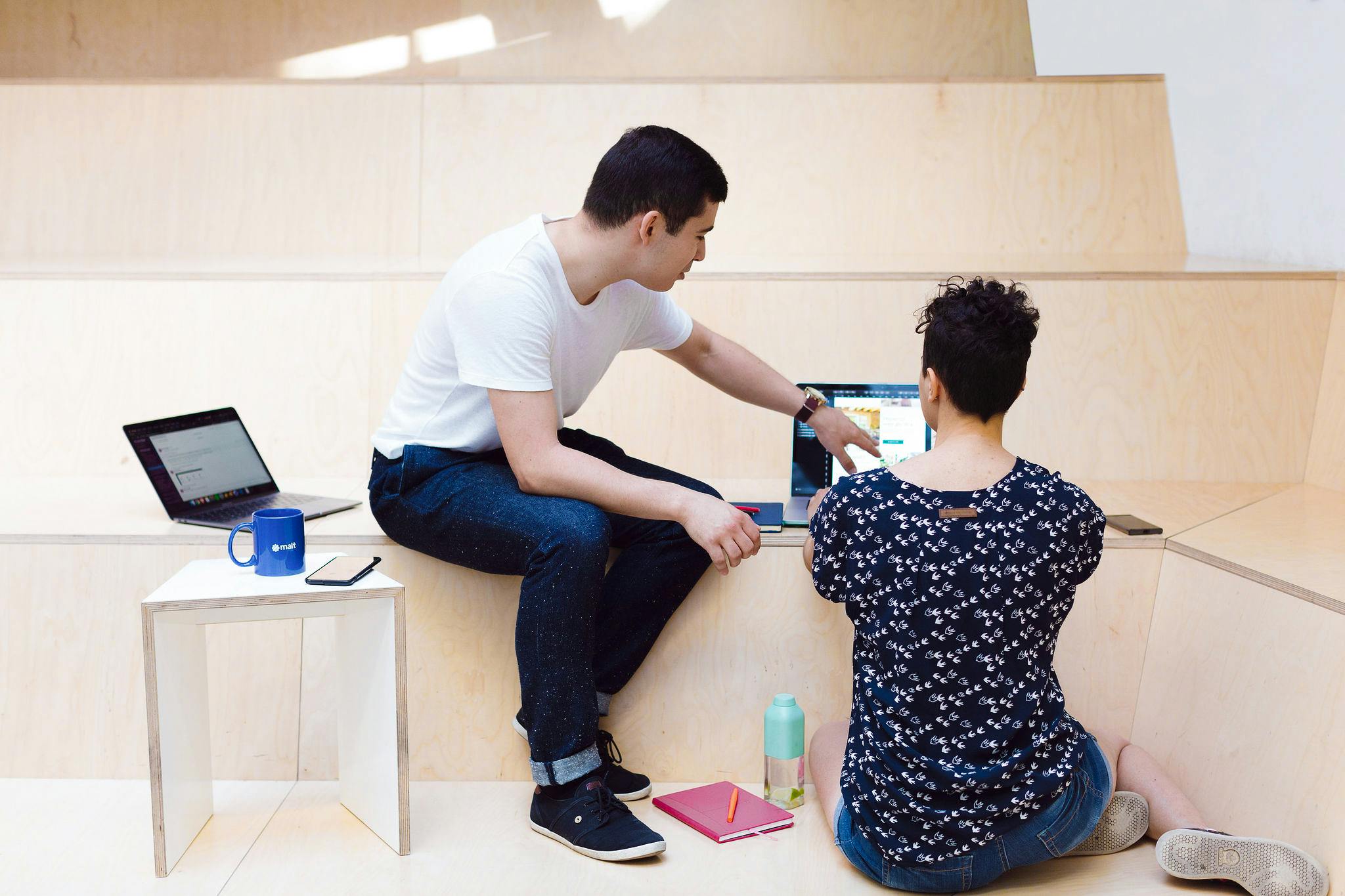 people working together