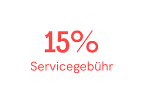 15% servicegebühr