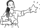 illustration of a woman giving a star