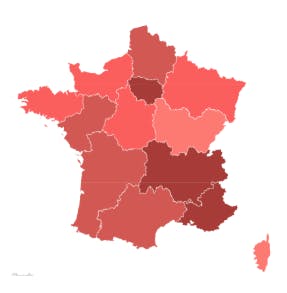 Carte France secteur géographique