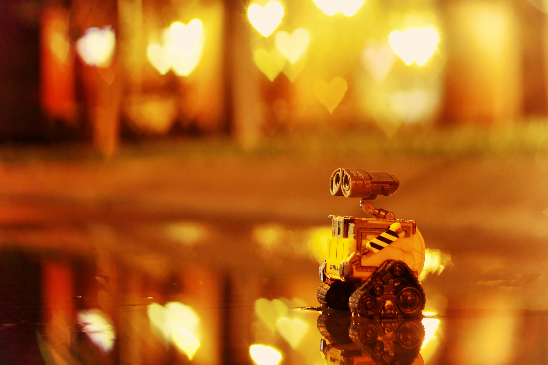 Lost AI Robot in the city