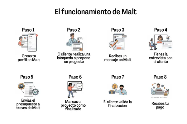 Diagrama del funcionamiento de Malt