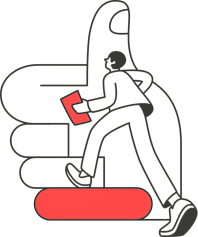 illustration from Malt of a thumb up