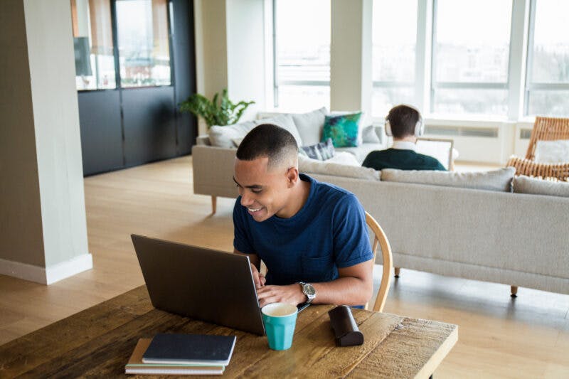 person working