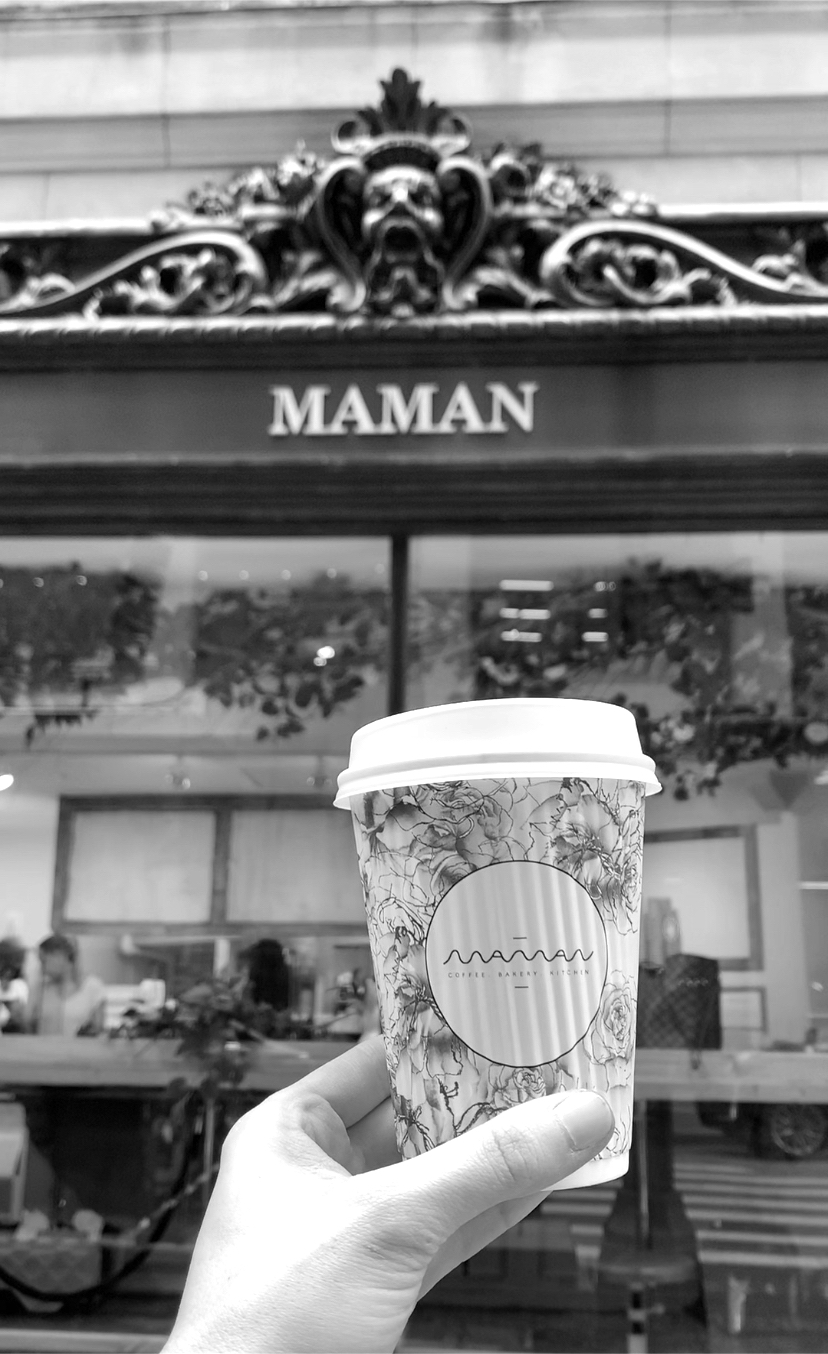 maman sign and maman cup grand central