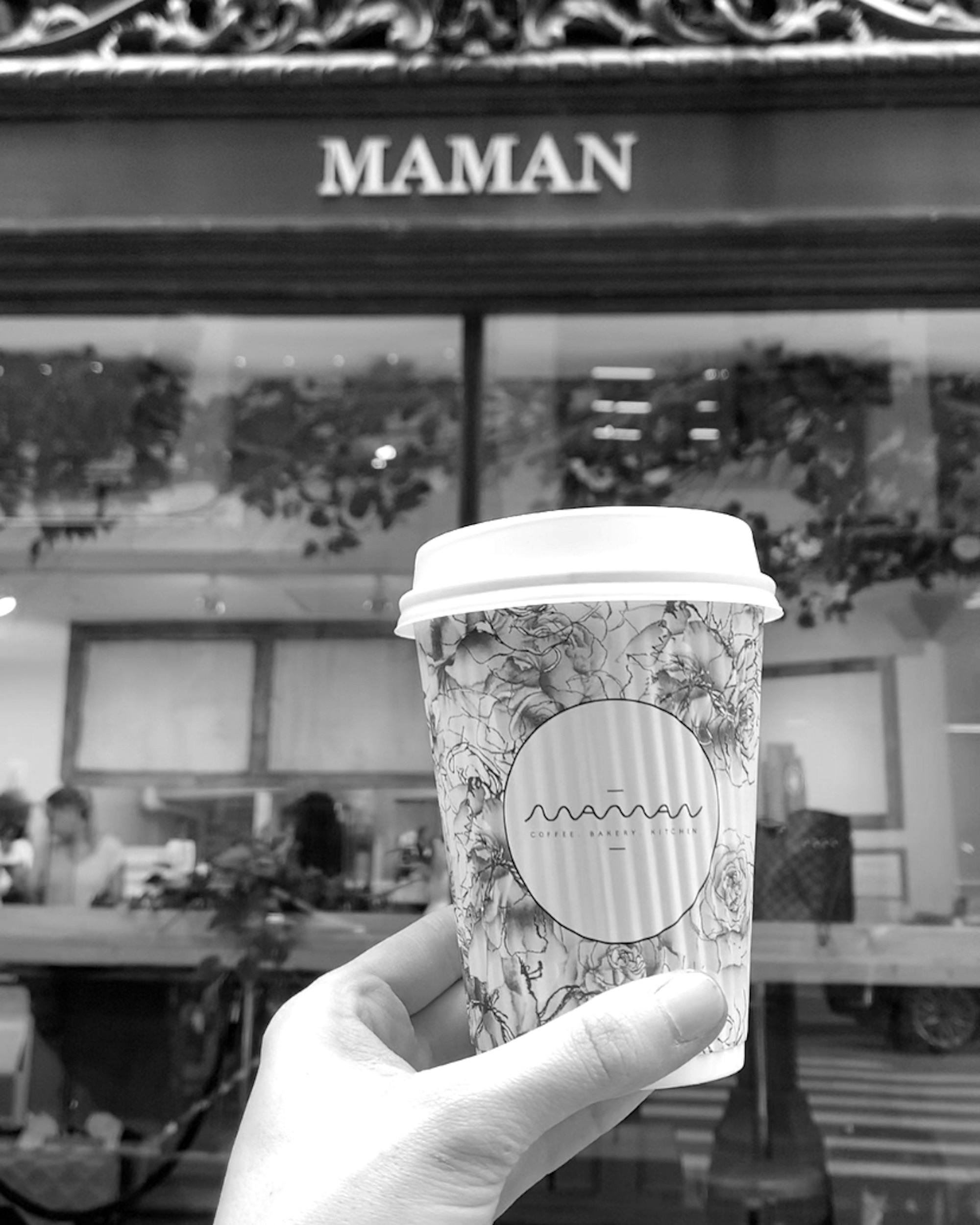 maman sign and maman cup grand central