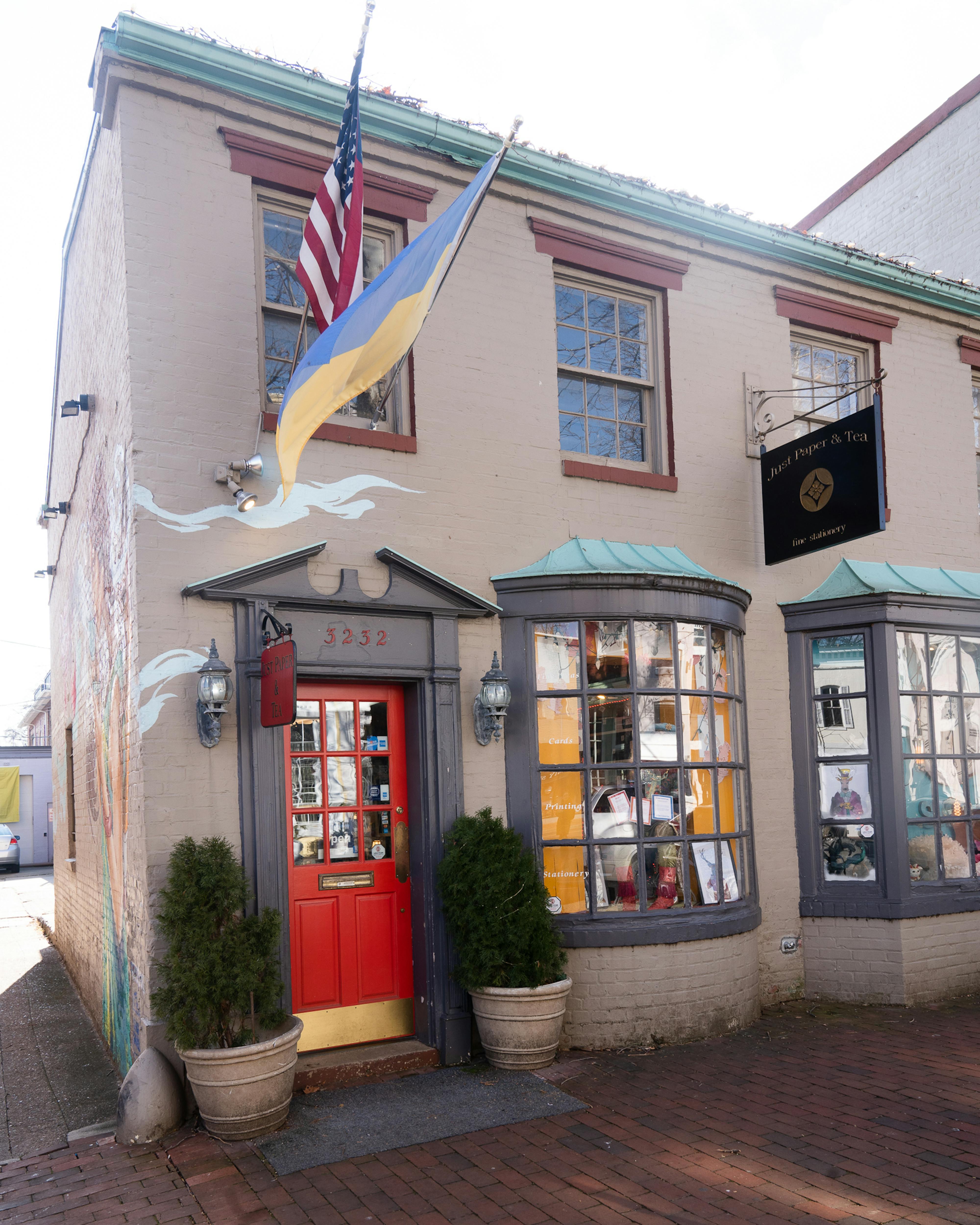 exterior of just paper and tea