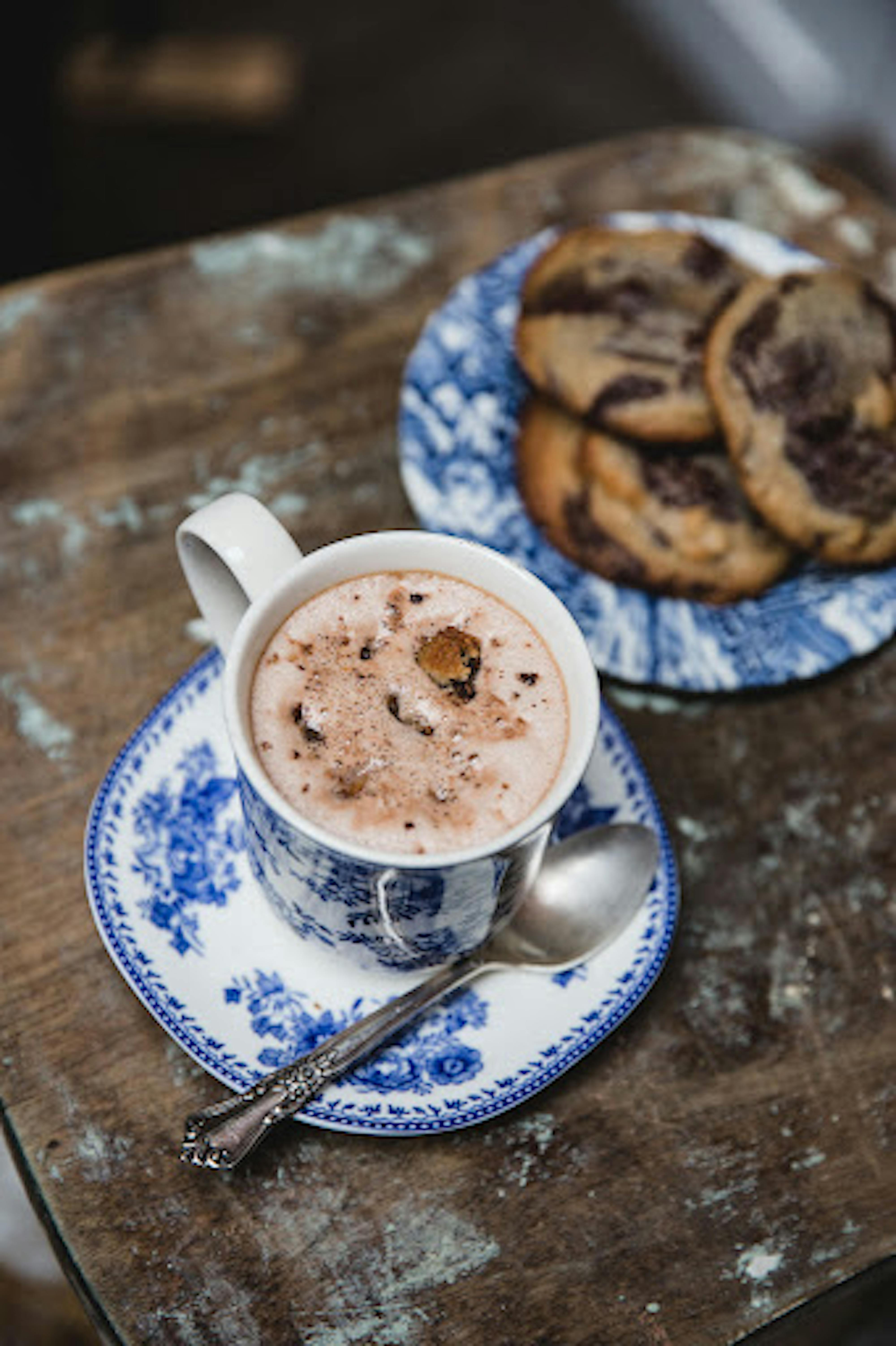 nutty chocolate chip hot cocoa