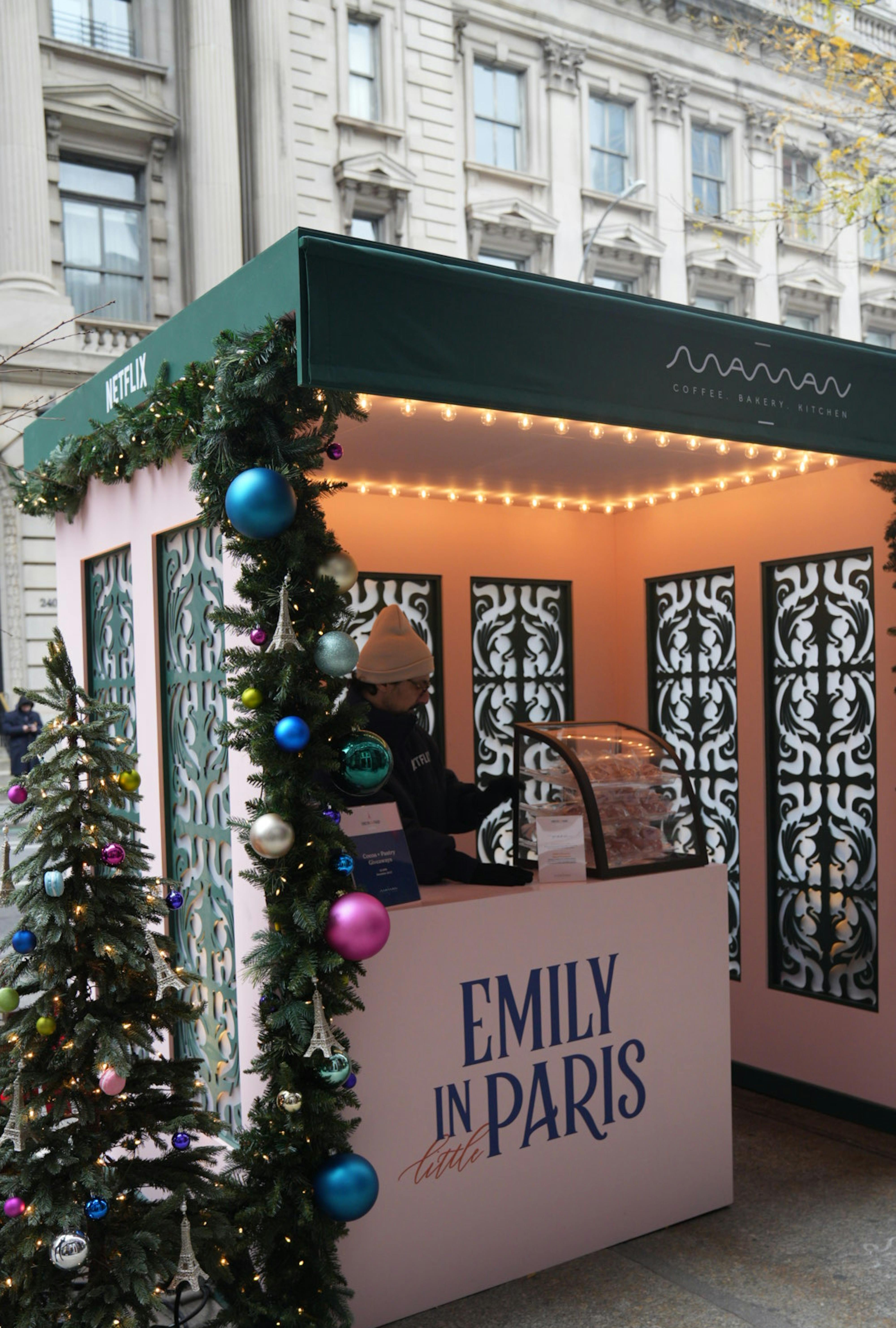 popup booth for Netflix's "emily in little paris" popup