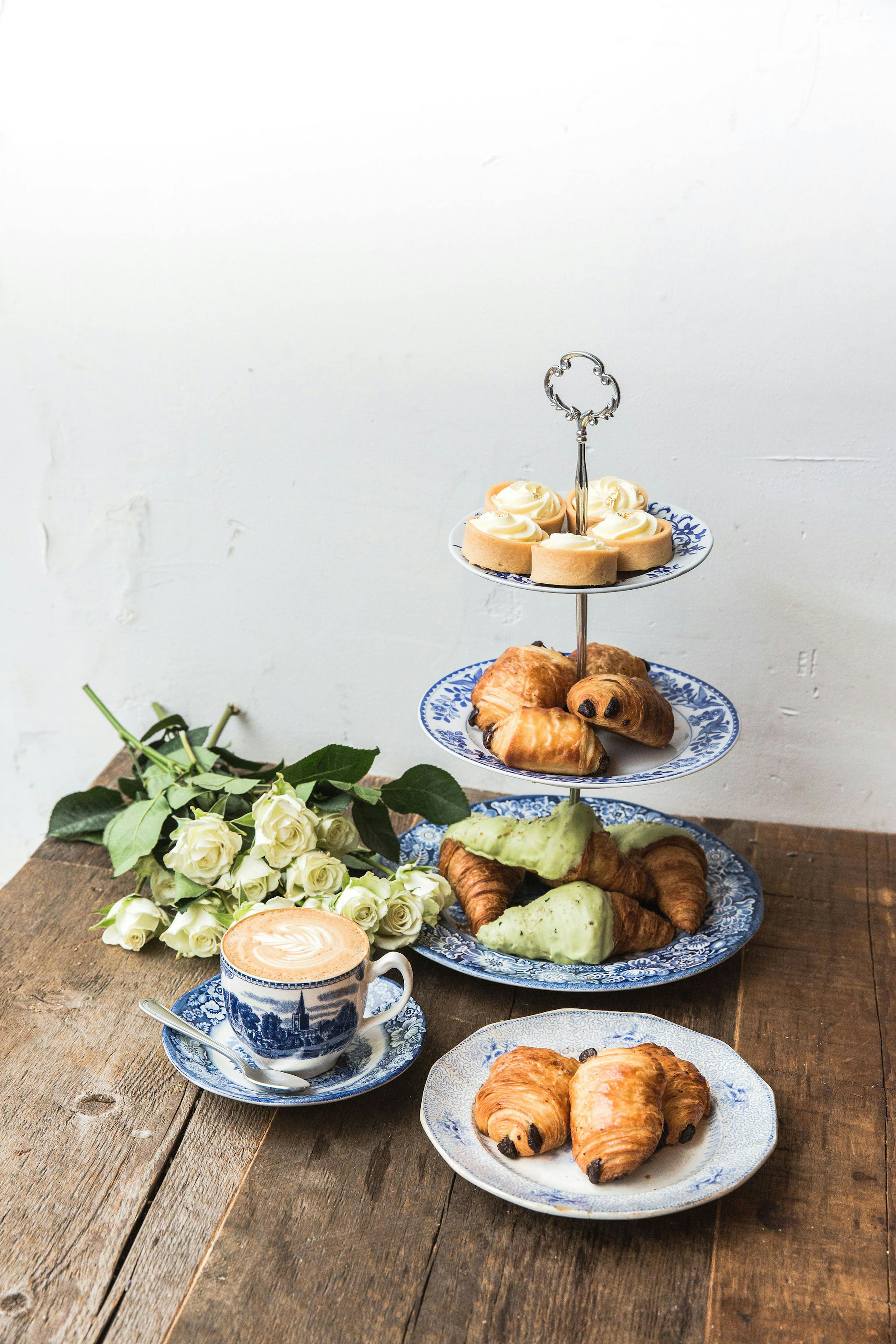 pastries and cups