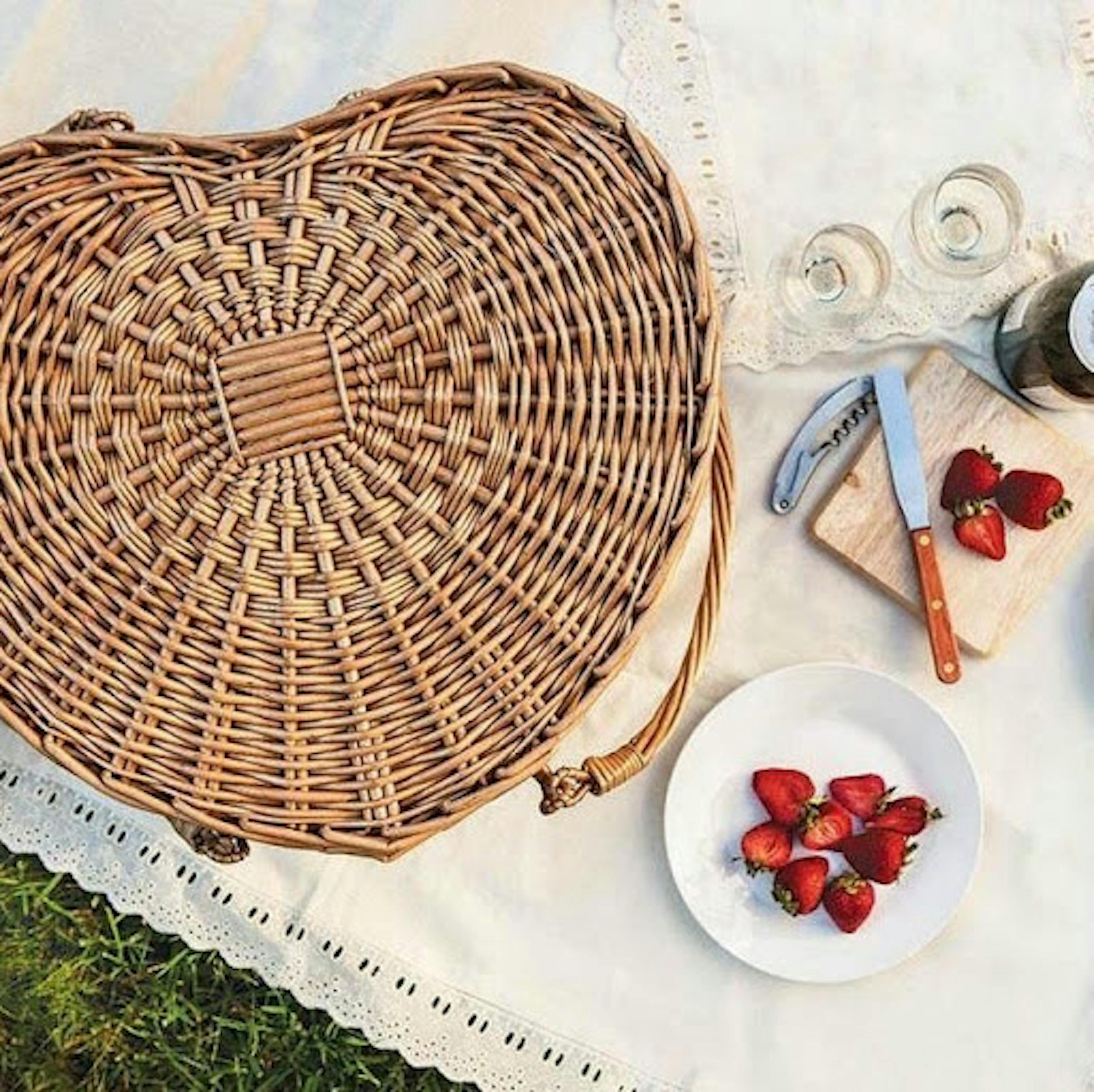 Kathy Kuo Home picnic basket