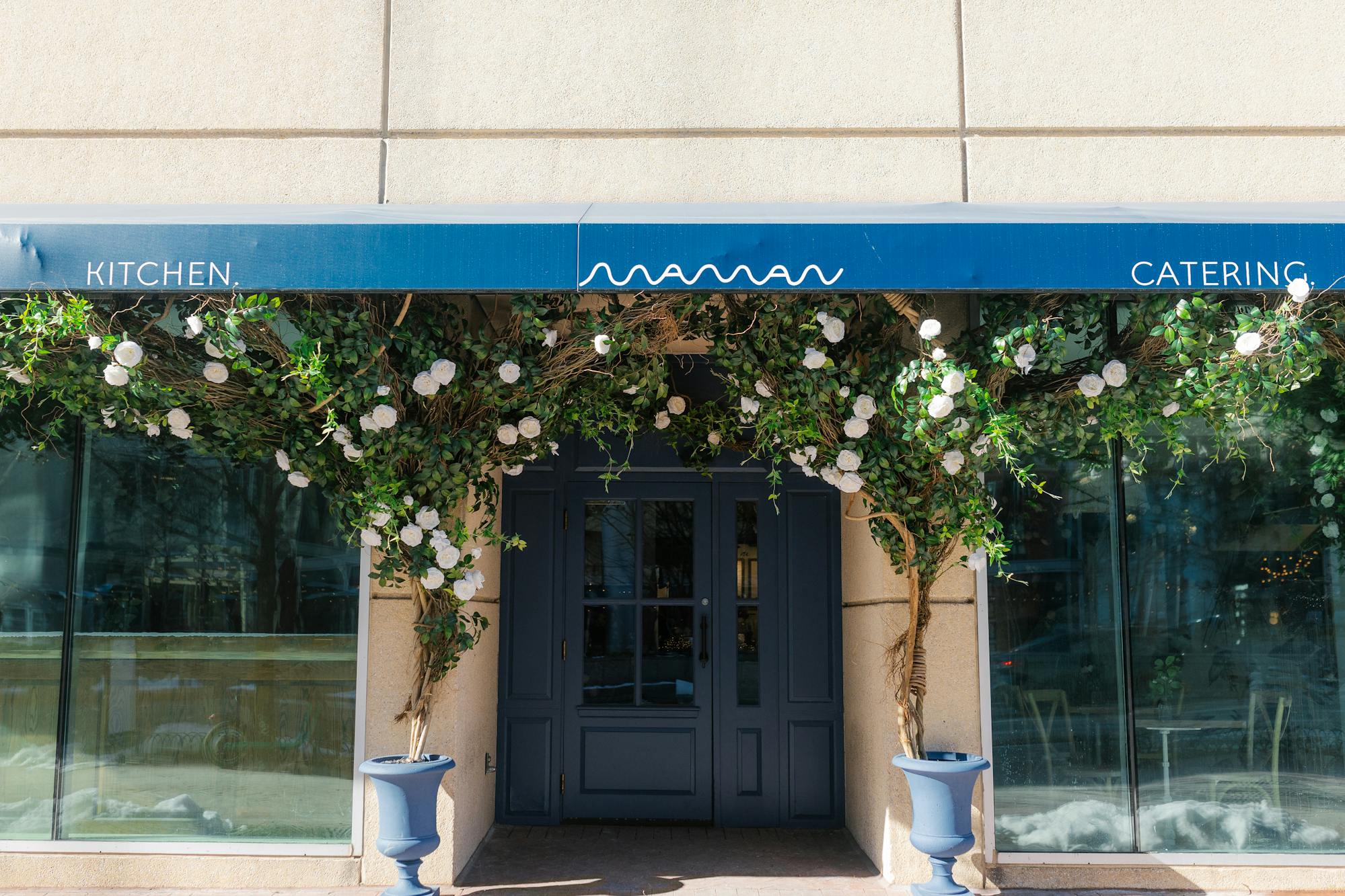 exterior entrance of cafe