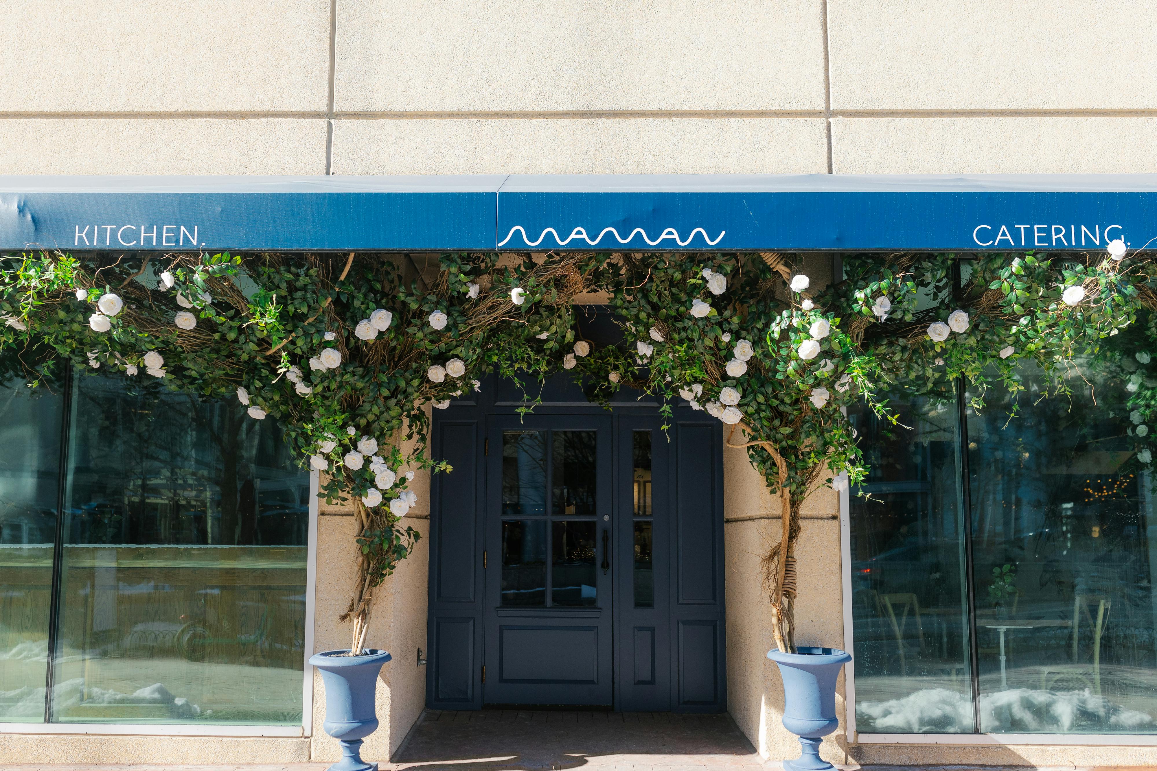 exterior entrance of cafe