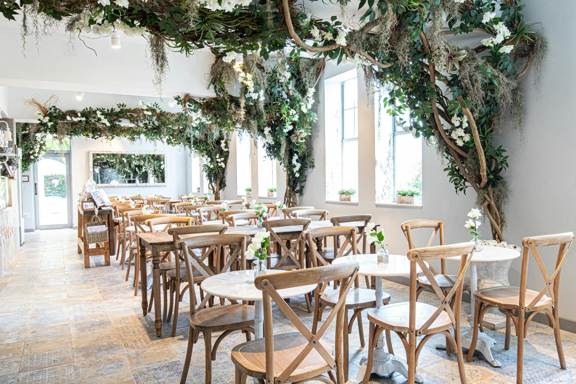 dining area with tables & chairs