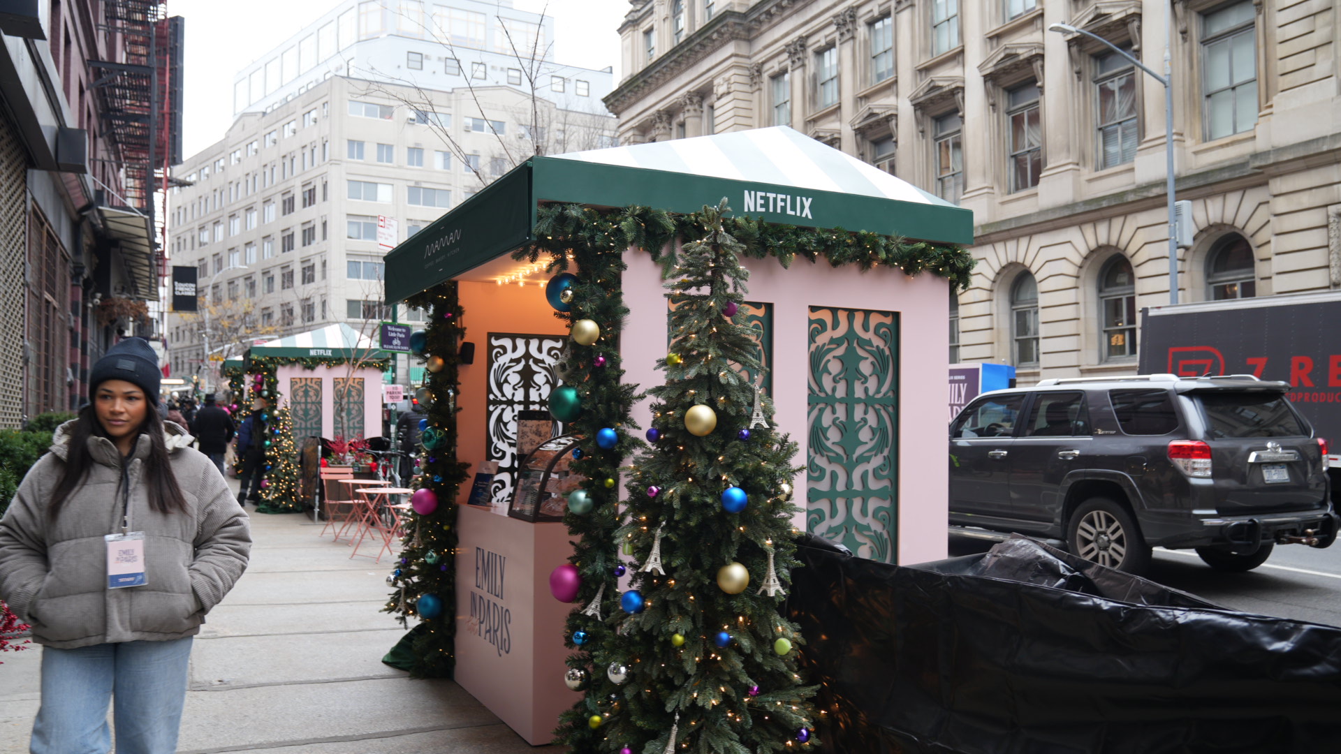 popup booth for Netflix's "emily in little paris" popup