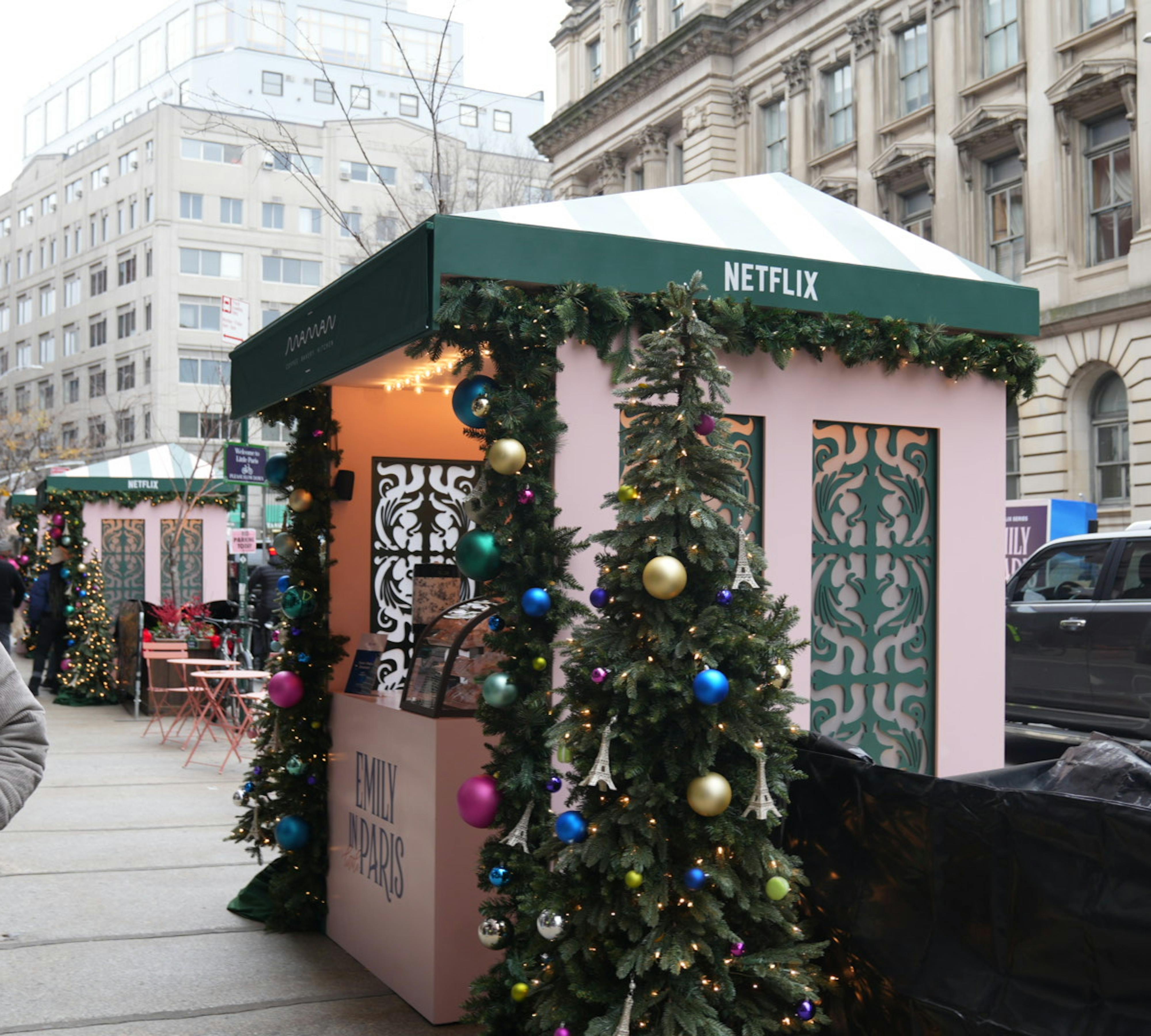 popup booth for Netflix's "emily in little paris" popup