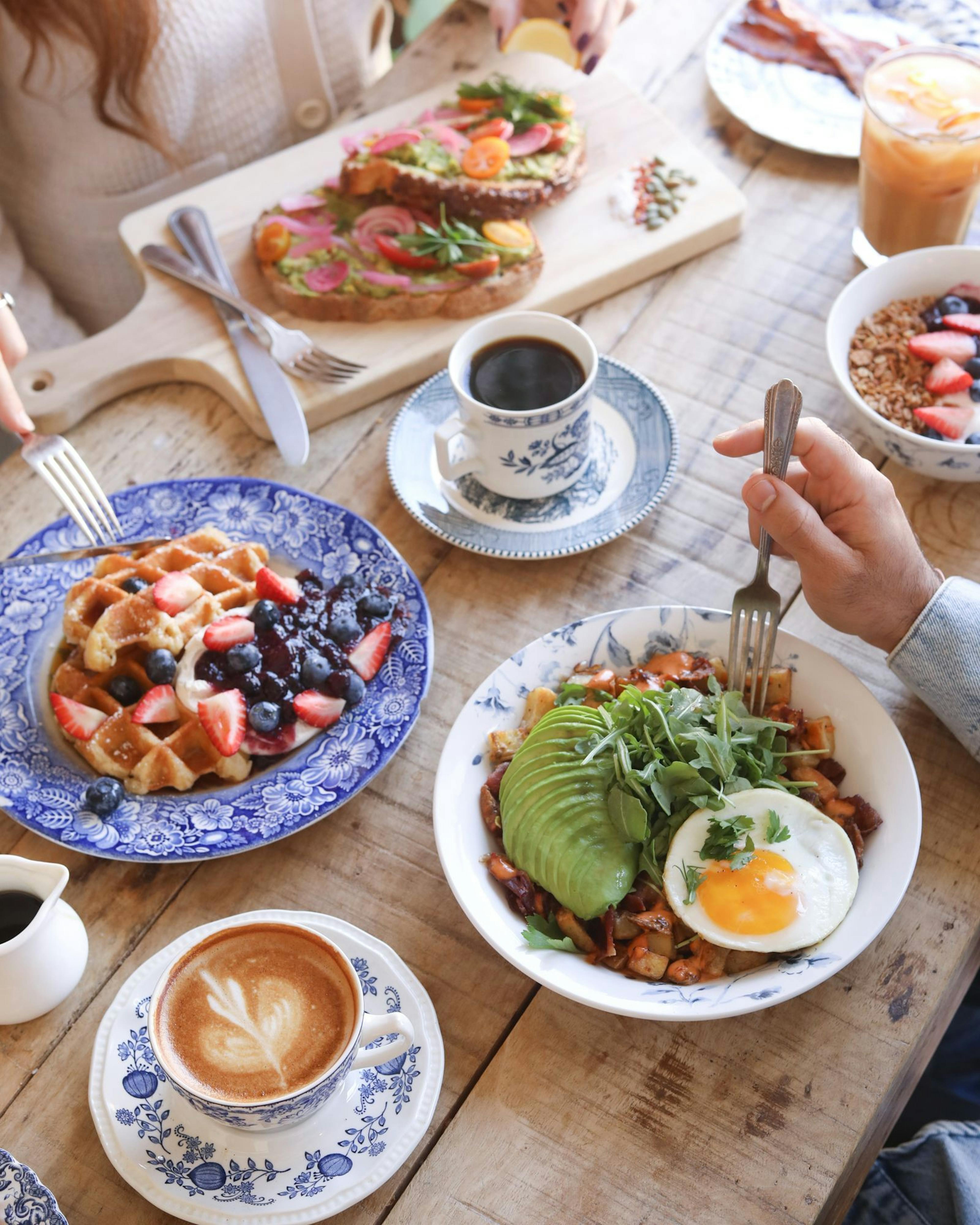 brunch table spread