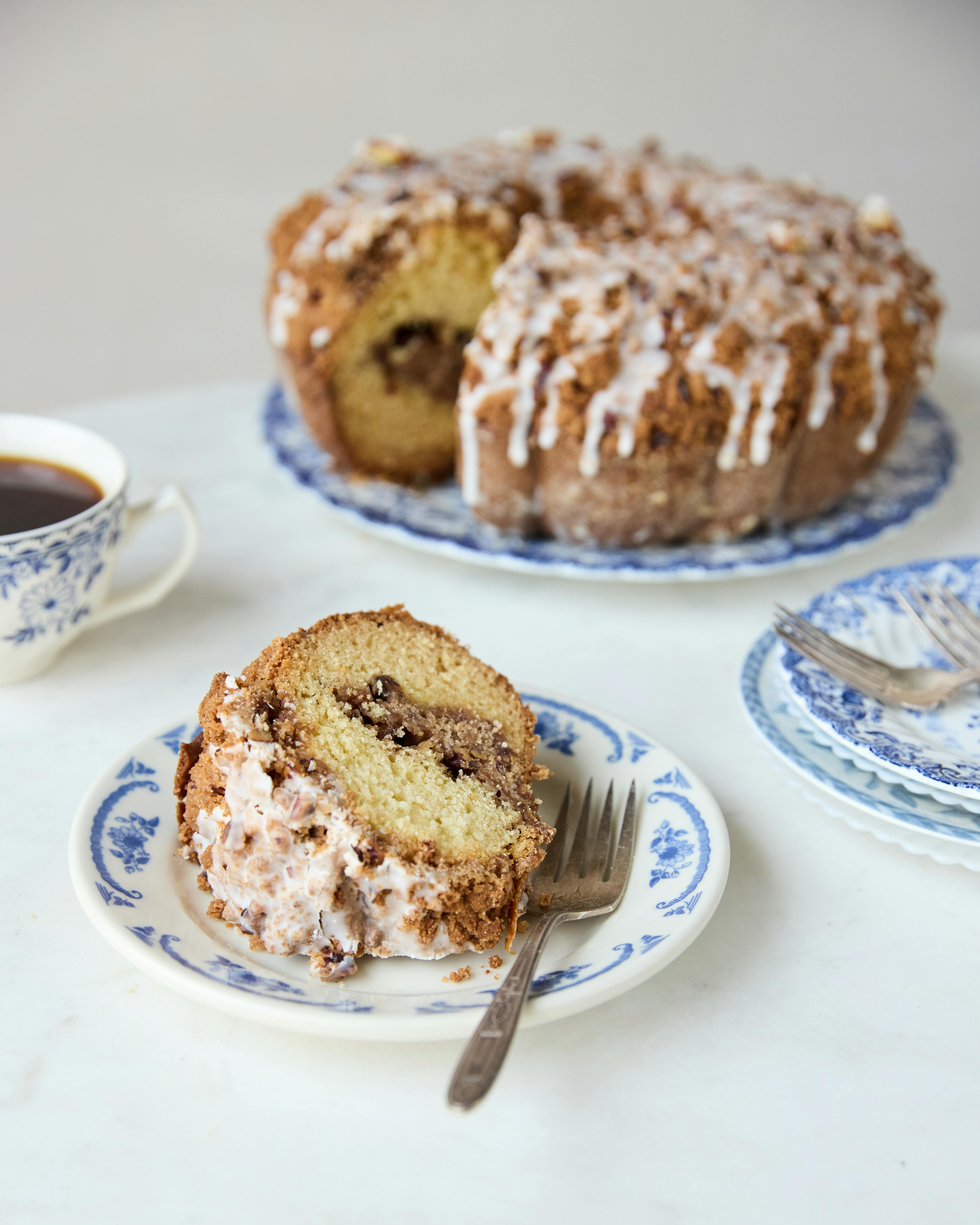 martha pecan streusel cake