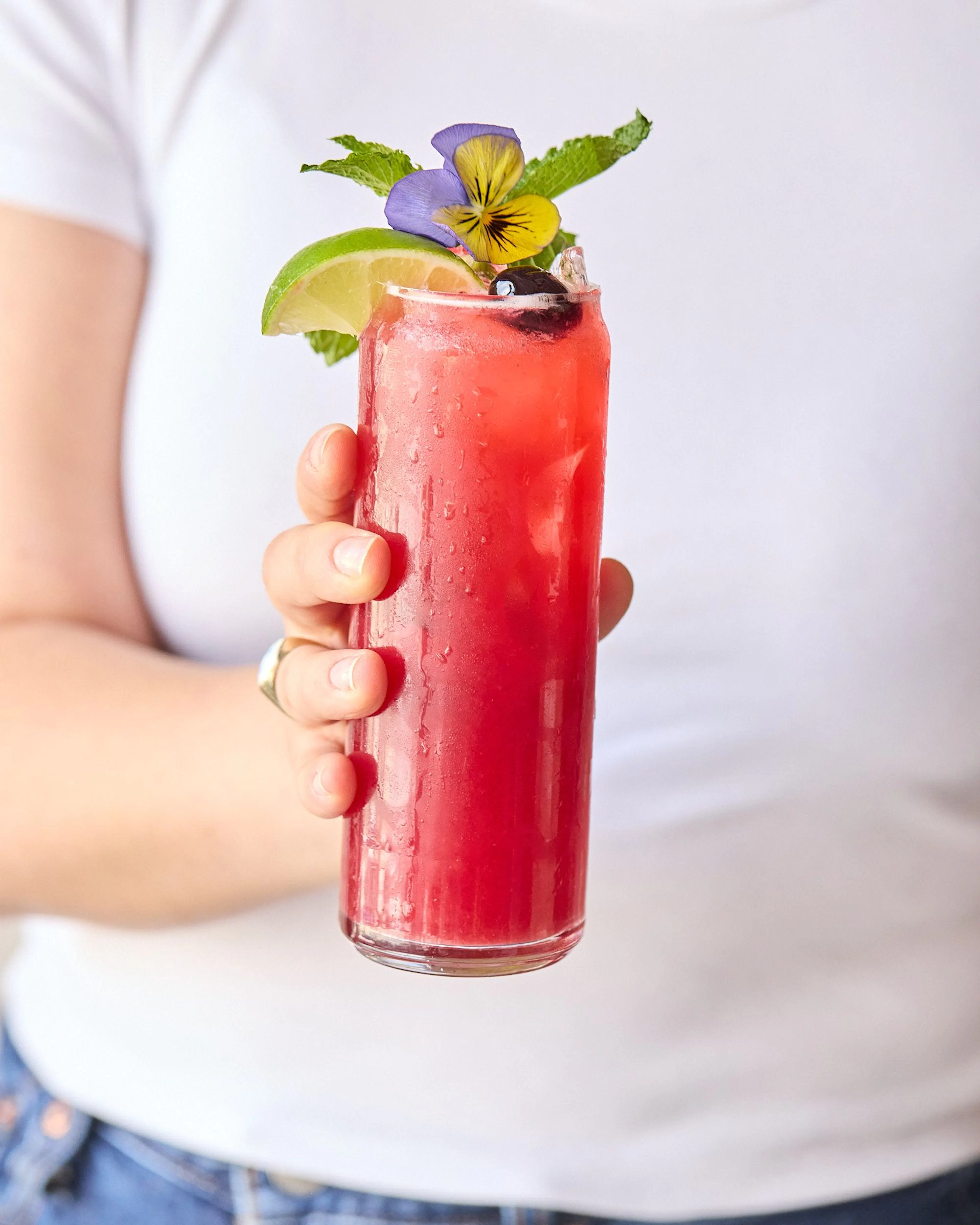 martha stewart’s cherry elderflower spritz