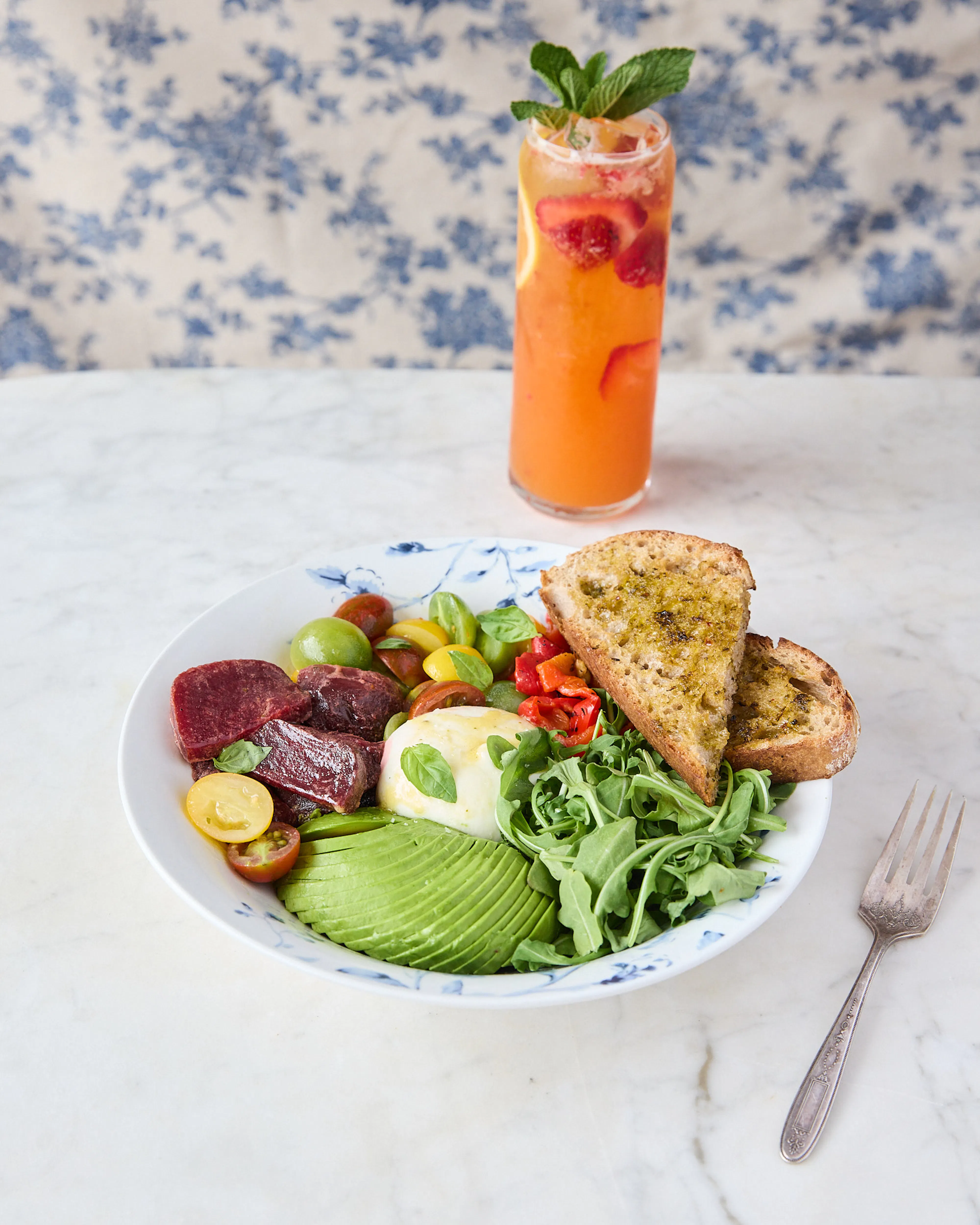 Martha Stewart's heirloom tomato & burrata bowl