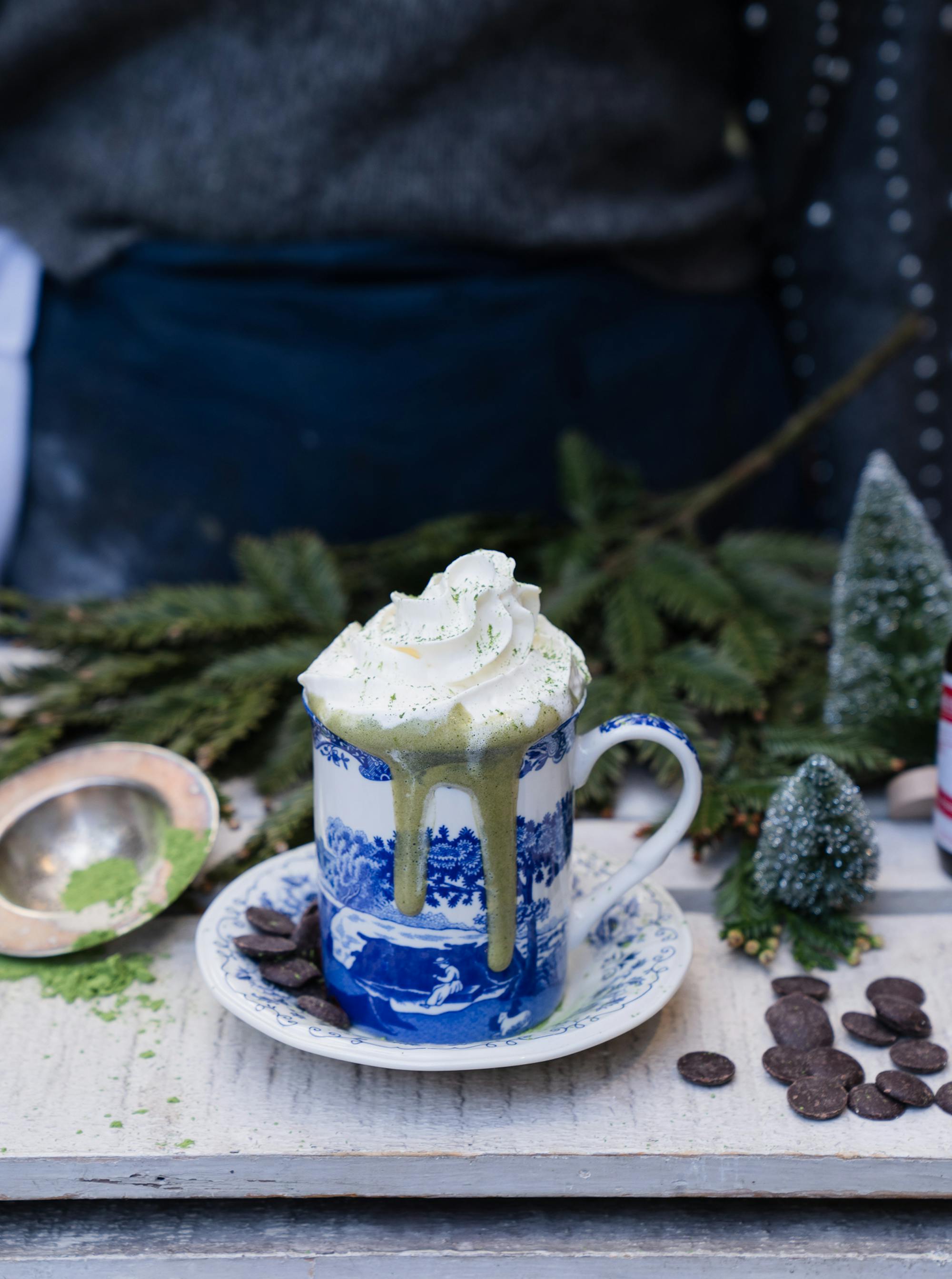 matcha hot cocoa