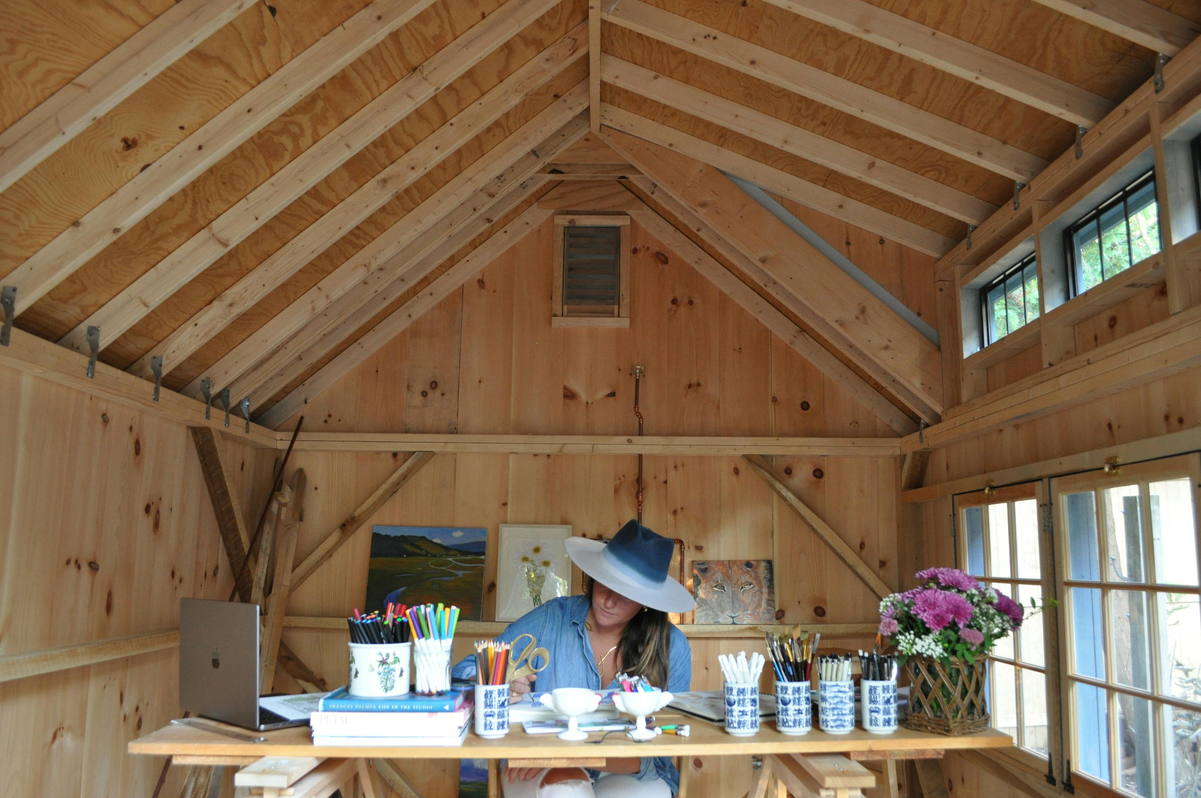 kate in her studio