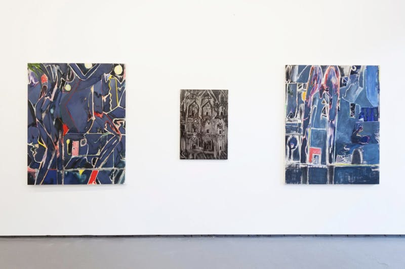 Exhibition view: Ted Gahl, 'Night Painter', Dodge Gallery, New York (6 October–13 November 2011). Courtesy Dodge Gallery. Photo: Carly Gaebe.