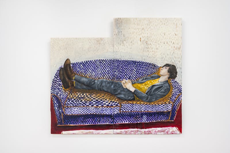 Will Thompson, 'Untitled', 2023, Oil on wood, 60.9 cm x 68.4 cm. Courtesy of the artist and MAMOTH.